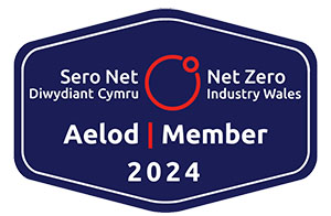 Sero Net Diwydiant Cymru Aelod 2024 | Net Zero Industry Wales Member 2024